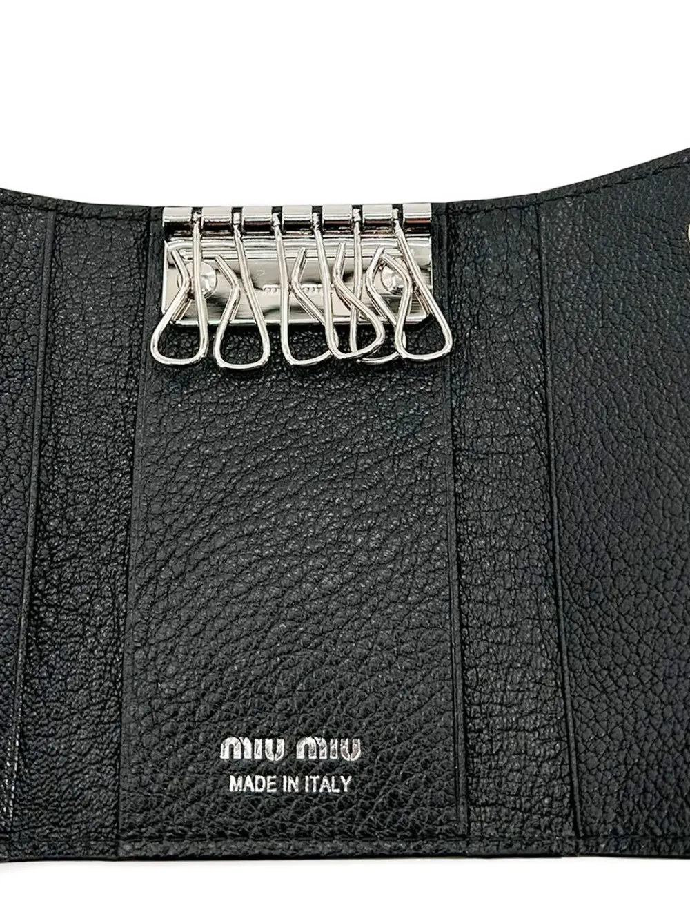 Miu Miu Leather Cardholder In Black