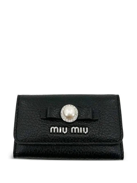 Miu Miu leather cardholder