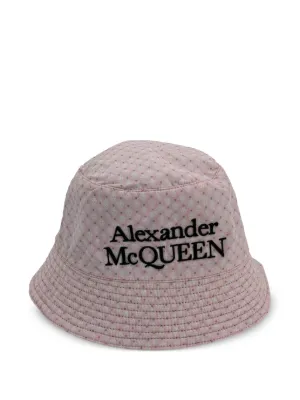 Alexander McQueen logo-embroidered Reversible Bucket Hat | Black