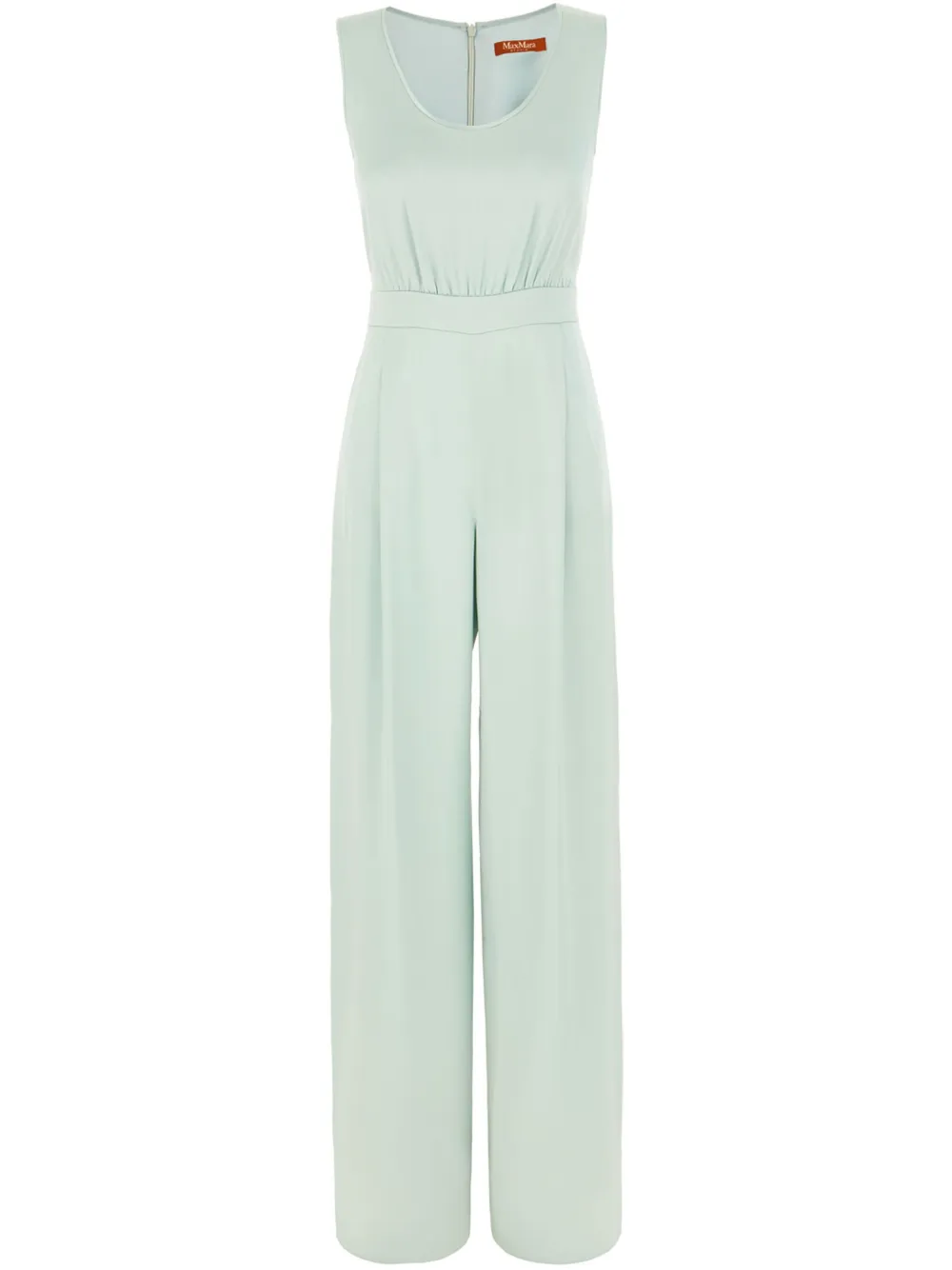 Max Mara Mint Green Acetate Blend Jumpsuit In 绿色