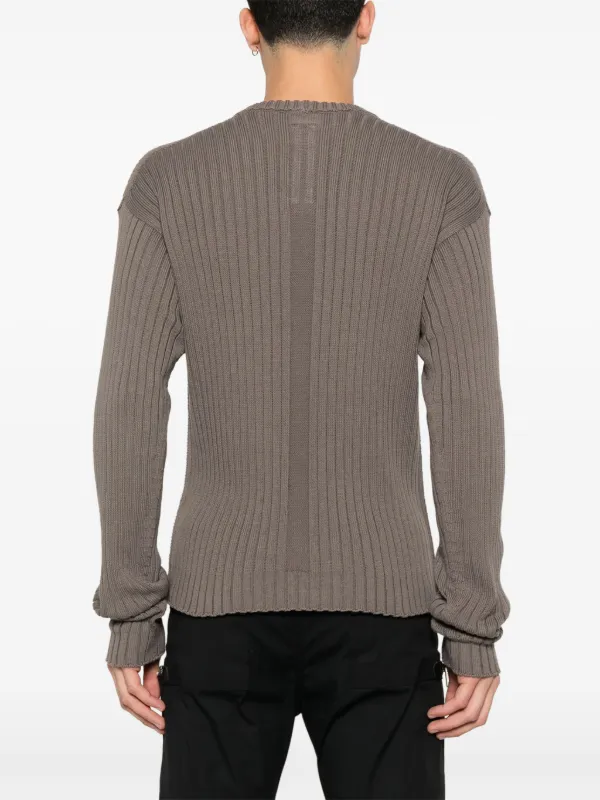 R828.5 Rick Owens ニットネックウォーマー ブラウン RICK OWENS - KNITWEAR - Rick Owens