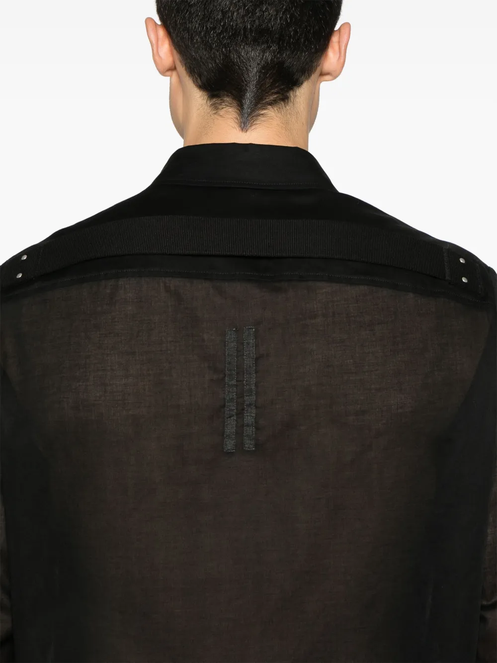 Rick Owens Overhemd met zak Zwart
