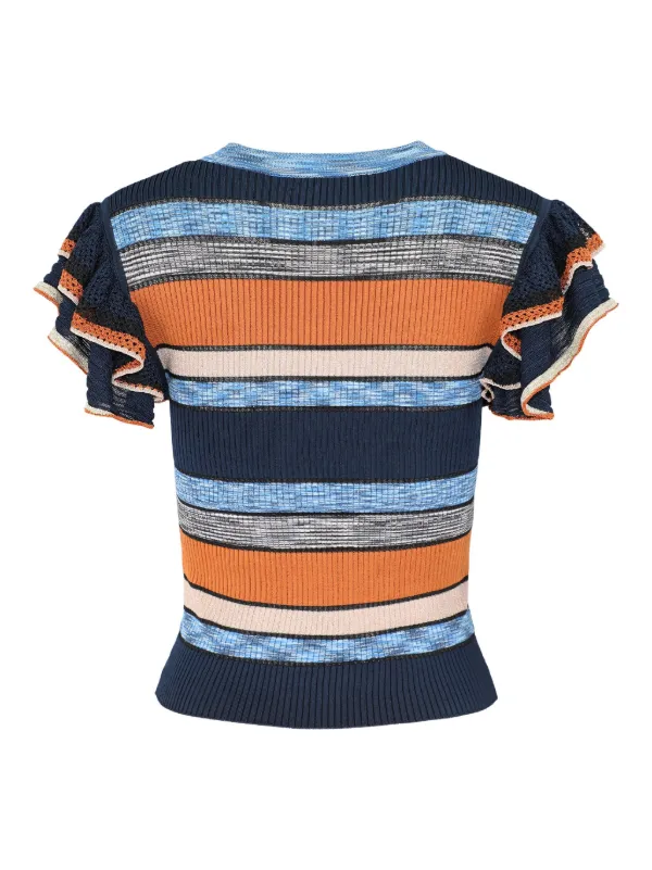 ULLA JOHNSON UJ43340A20250 関税送料込 Ulla Johnson Cecile Top | Blue | FARFETCH