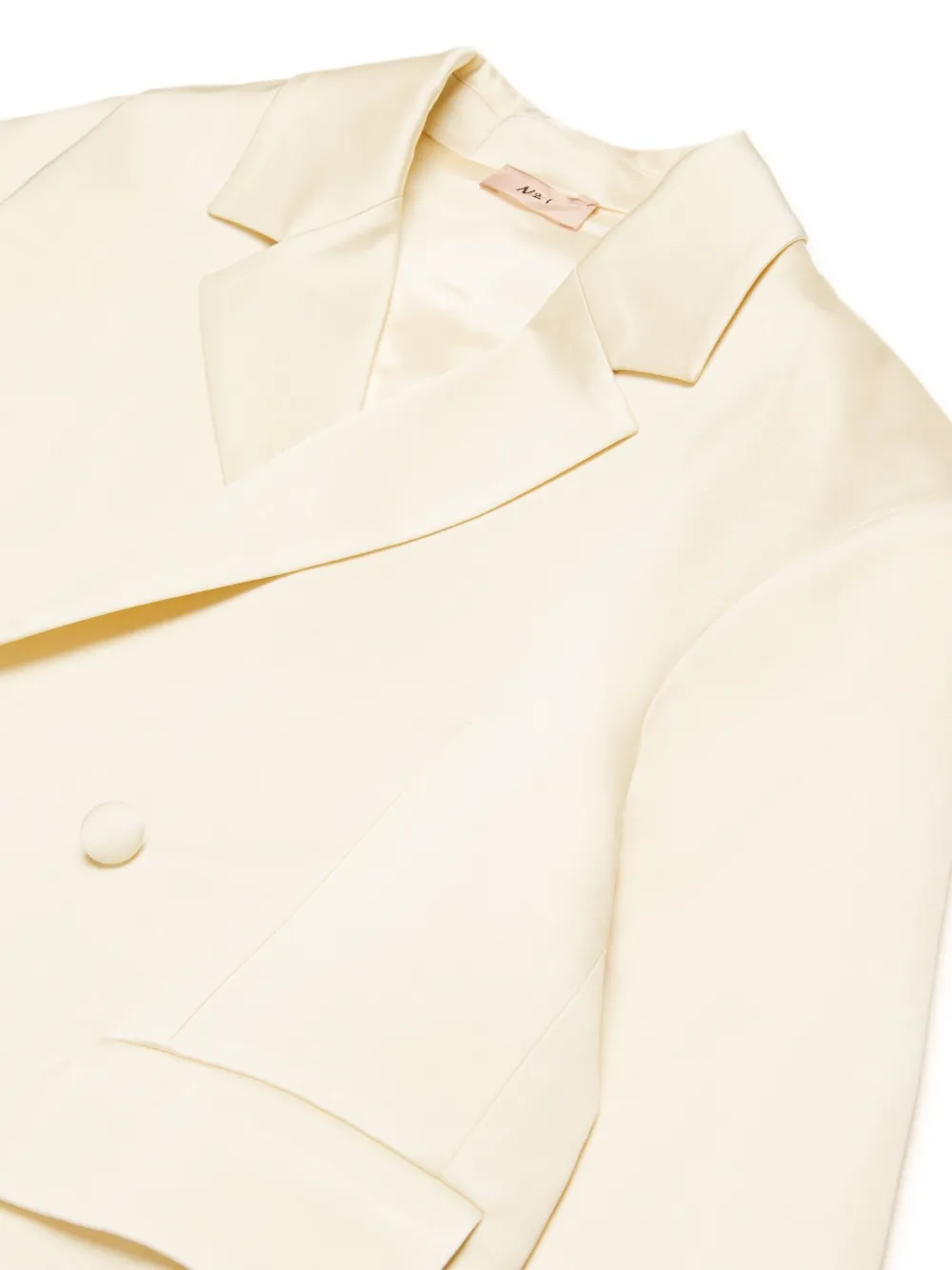 Nº21 Kids Blazer met dubbele rij knopen Beige