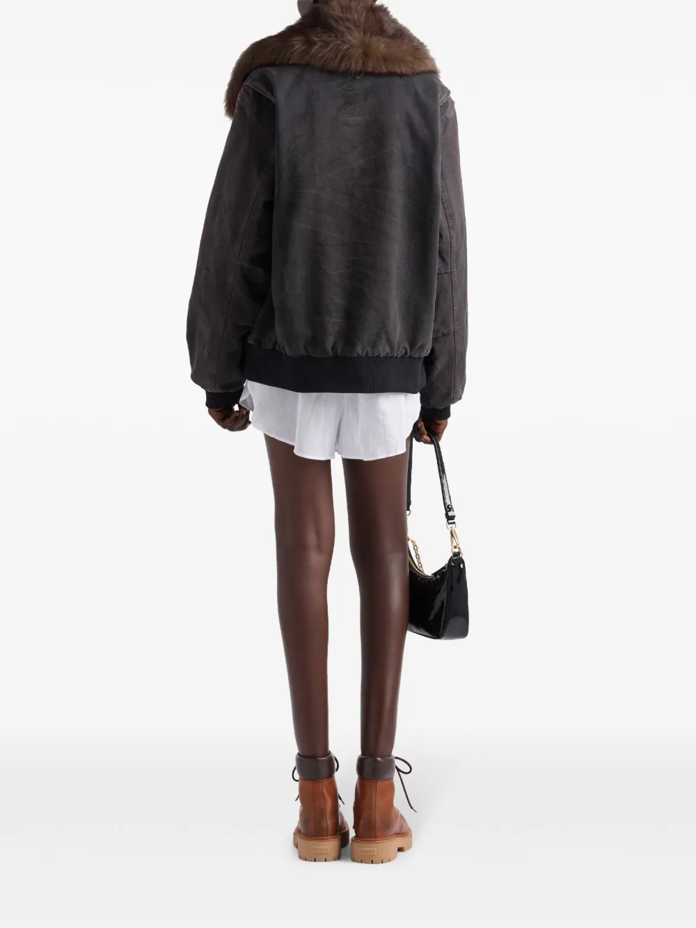 Prada Gewatteerd jack Zwart