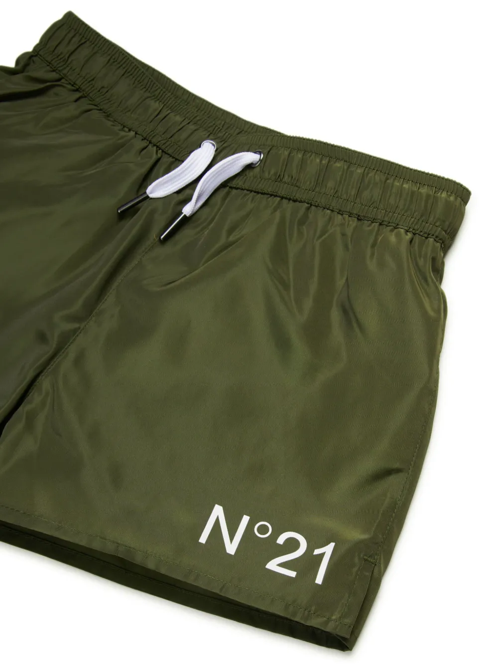 Nº21 Kids Zwembroek met logoprint Groen