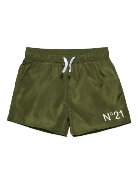 Nº21 Kids logo-print swim shorts