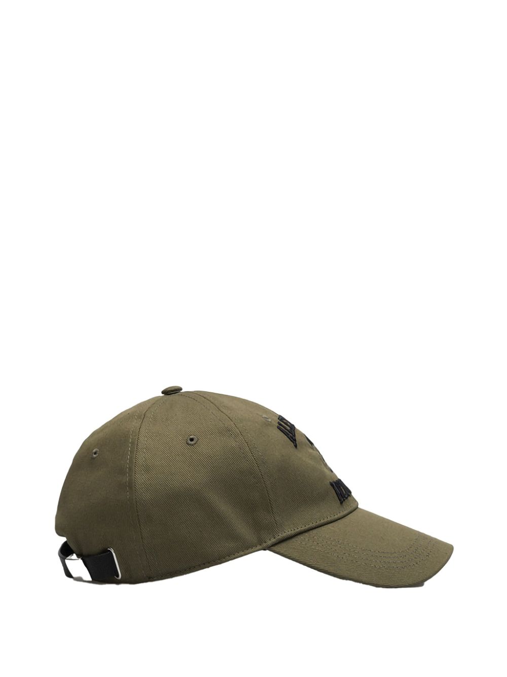 Alexander McQueen embroidered-skull baseball cap - Groen