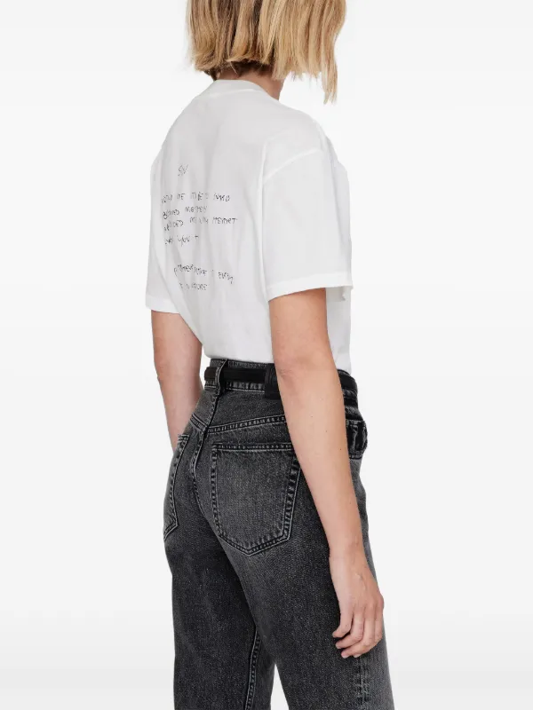 ANINE BING Walker Tee Lyrics - Ivory
