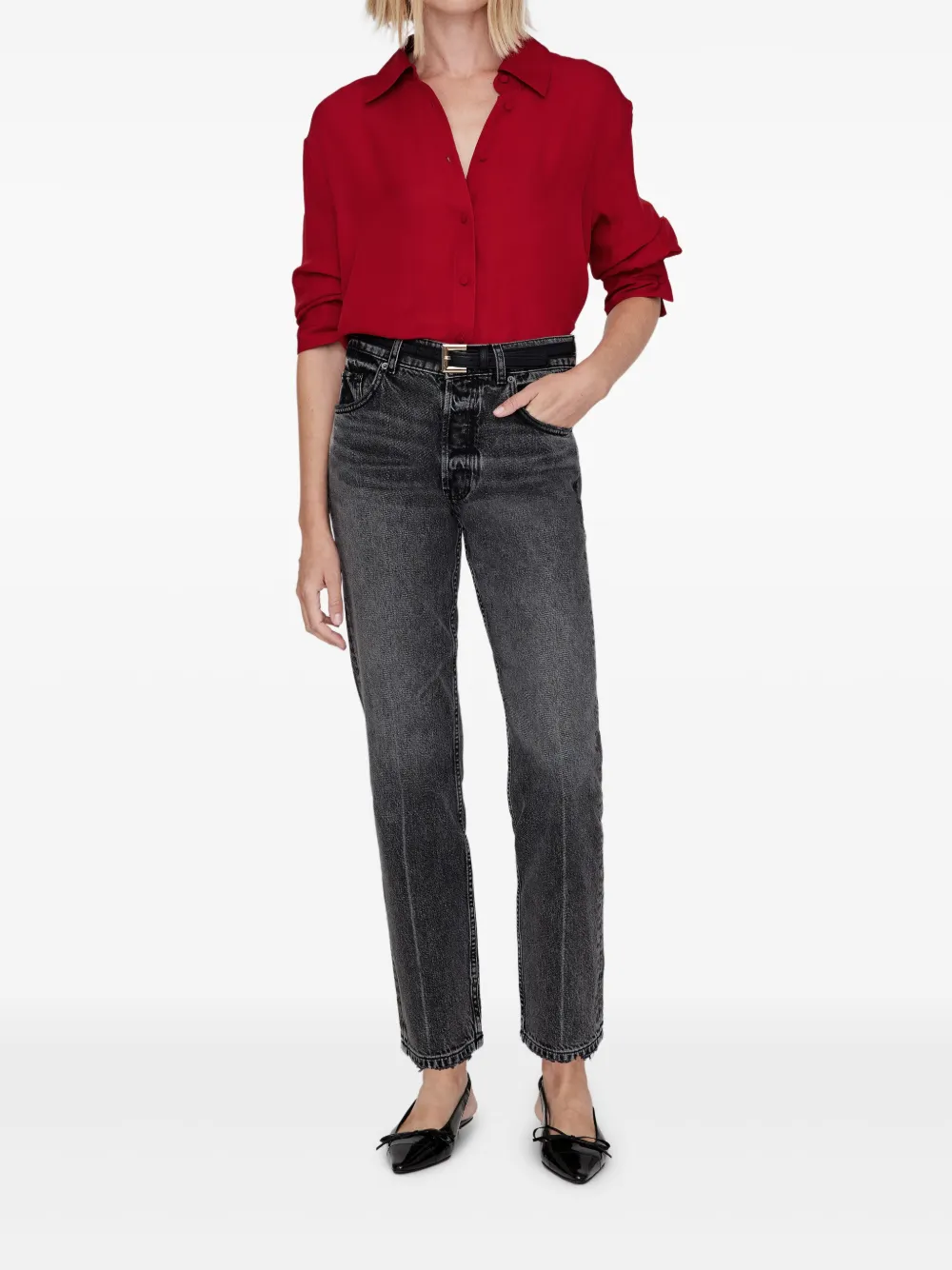 ANINE BING Bridget blouse - Rood