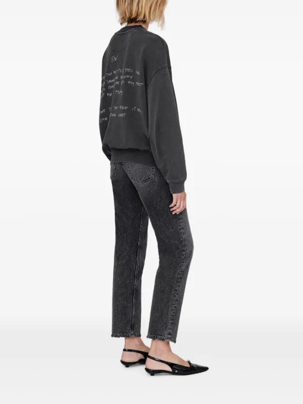 ANINE BING Jaci Sweatshirt | Black | FARFETCH