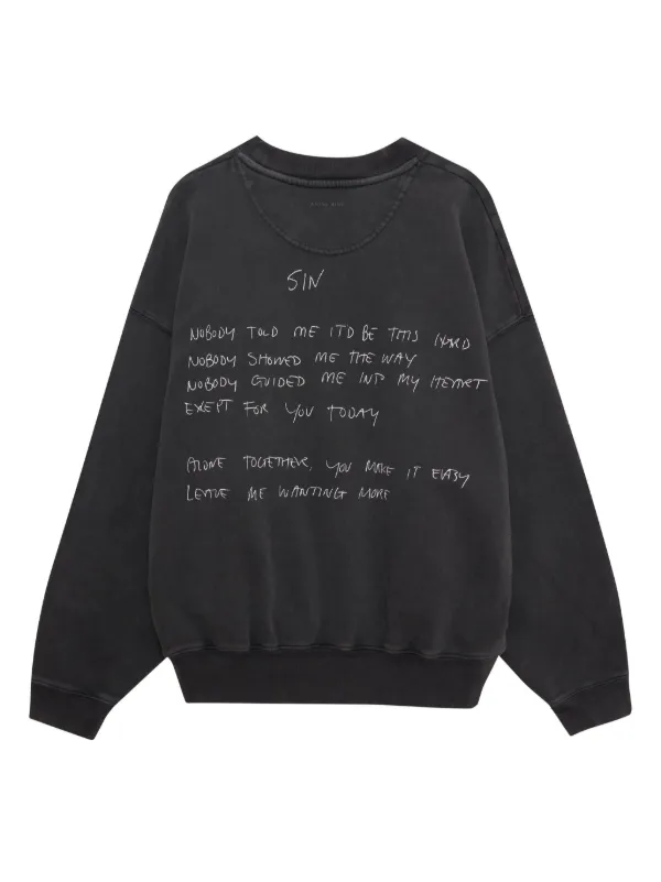 ショップレビュー ランキング ANINE BING Jaci Sweatshirt | Black | FARFETCH トップス