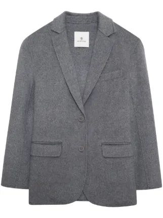 【関税込み】ANINE BING グレー Quinn テーラードジャケット ANINE BING Quinn Blazer - Heather Grey