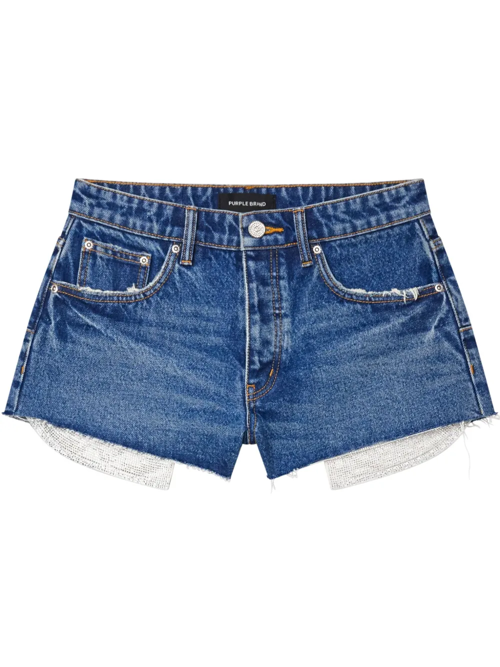 Cut Off Rhinestone shorts