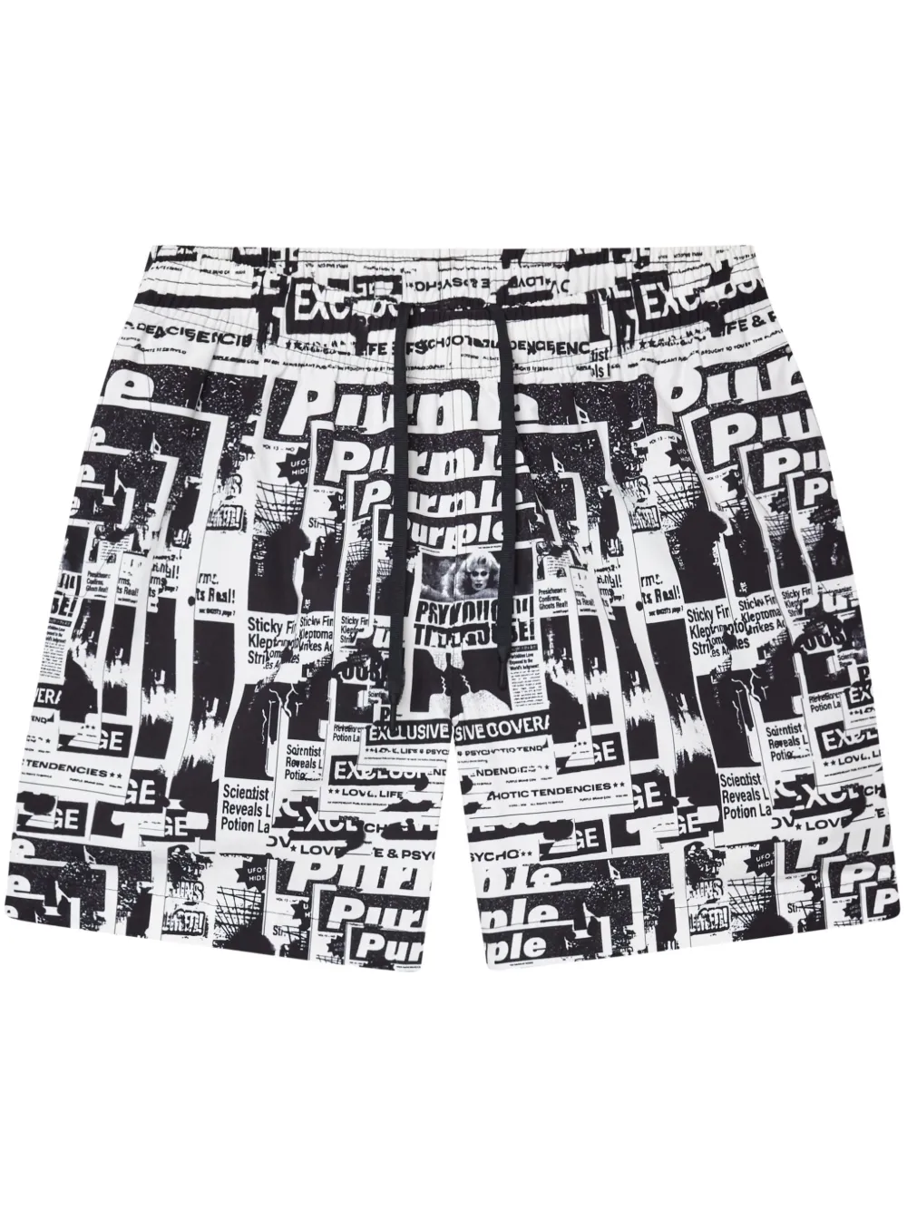Purple Brand Tabloids All Around shorts | Black | Image 1