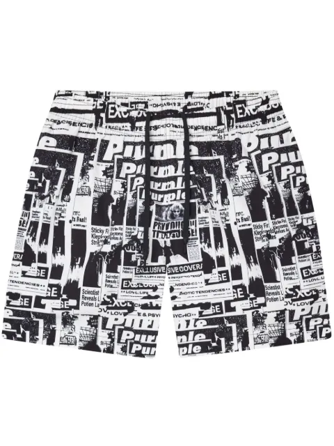 Purple Brand Tabloids All Around shorts 