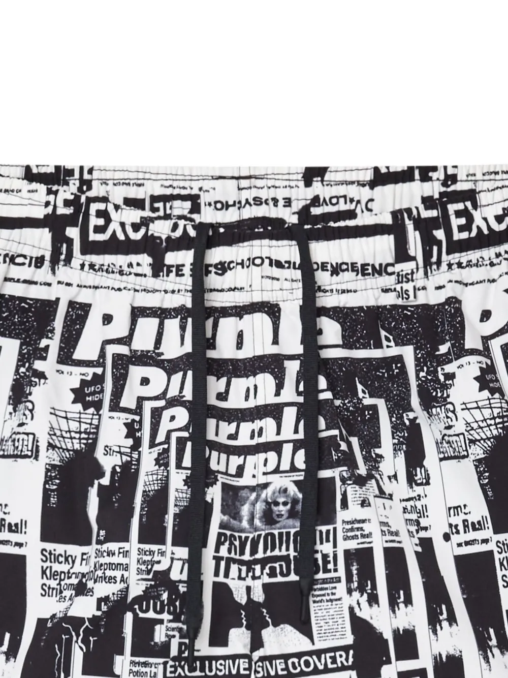 purplebrand Purple Brand Tabloids All Around shorts - Zwart
