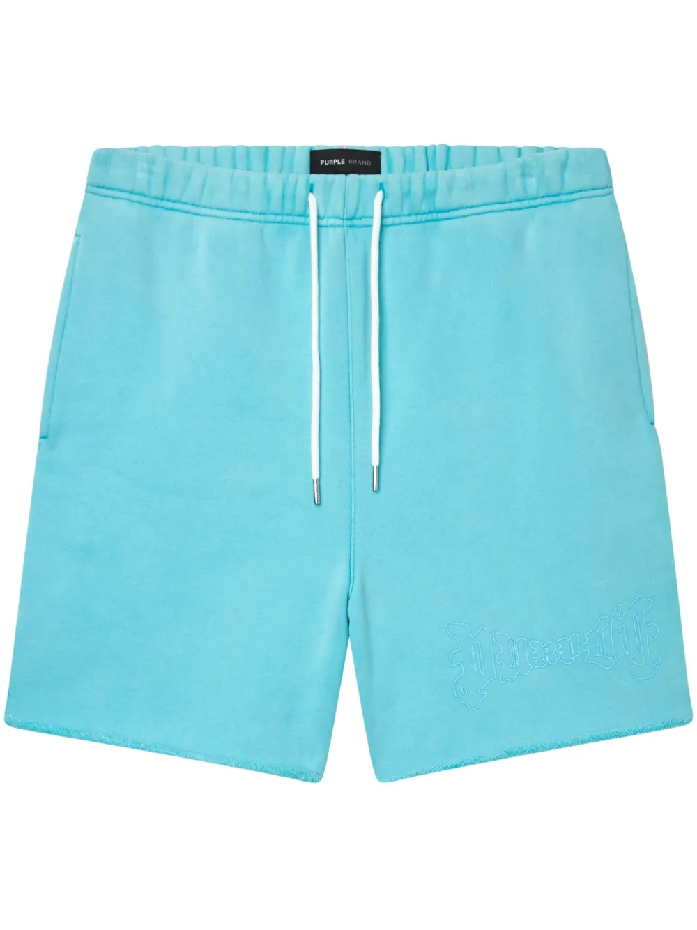 Purple Brand Arched Gothic Wordmark shorts | Green | Image 1