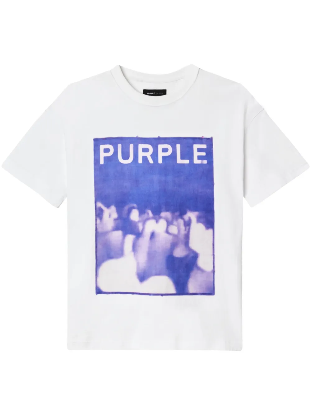 Purple Brand Crowd t-shirt | White | Image 1