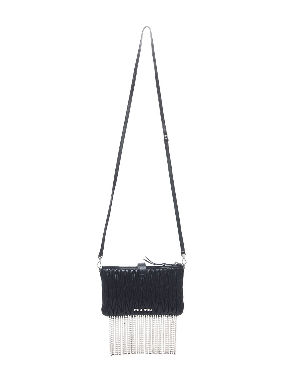 Miu Miu Pre-Owned 2010-2020s crystal fringe shoulder bag WOMEN