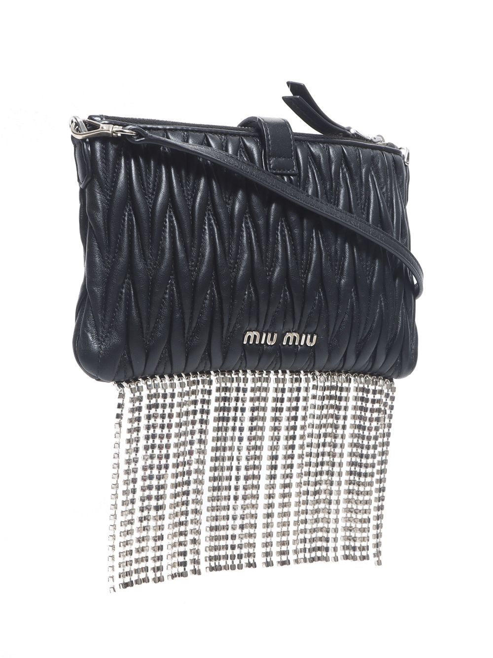 Miu Miu Pre-Owned 2010-2020s crystal fringe shoulder bag WOMEN