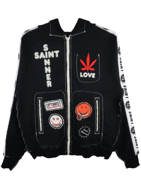 SAINT MXXXXXX x A LOVE MOVEMENT logo-print hoodie
