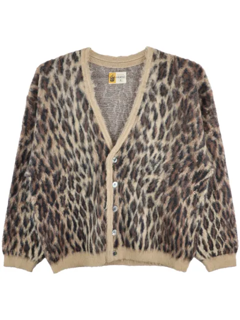 SAINT MXXXXXX cárdigan con motivo de leopardo