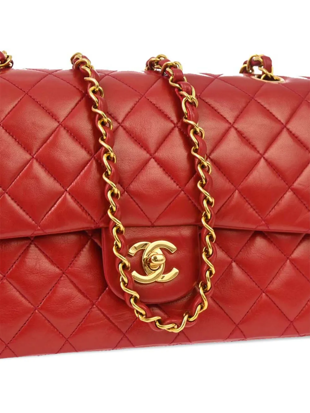 Affordable HOT SALE CHANEL 1995 medium Double Flap shoulder bag Women
