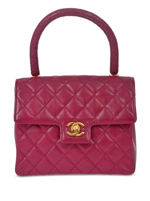 HOT SALE CHANEL 1990 top handle handbag Women