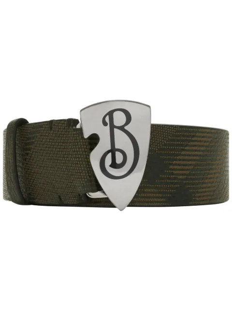Burberry B Shield checked belt
