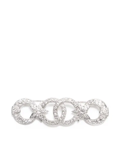 CHANEL Pre-Owned broche à strass (2020)