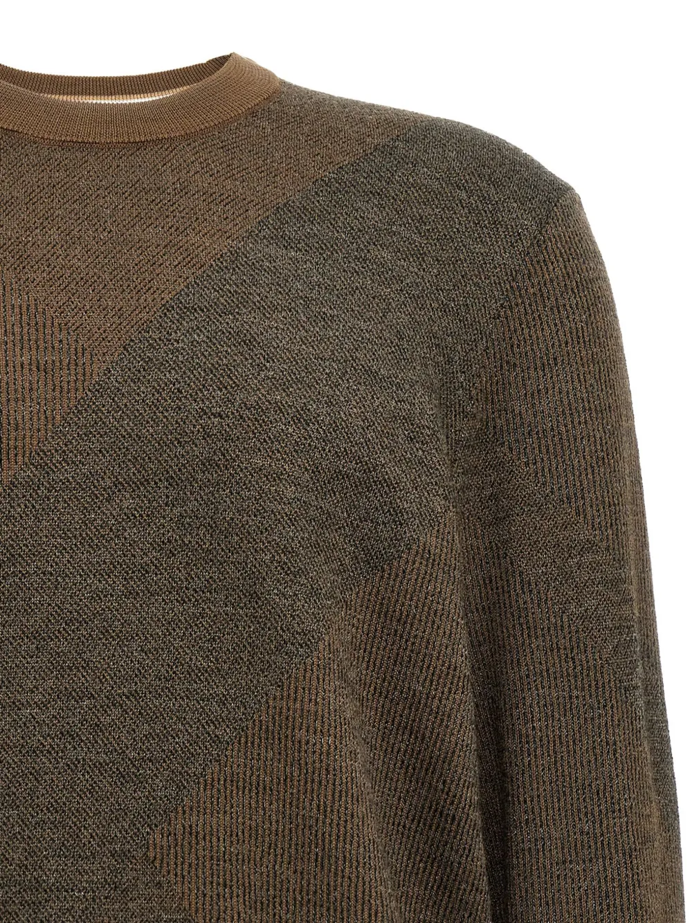 Hugo Boss Brown H Eclaus Sweater In Green