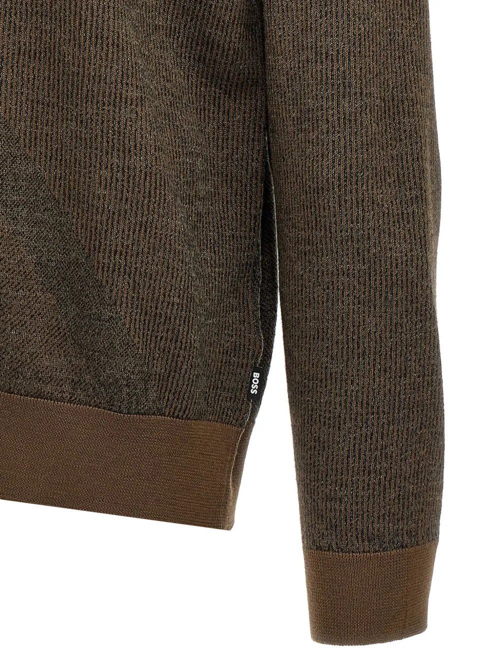 Hugo Boss Brown H Eclaus Sweater In Green