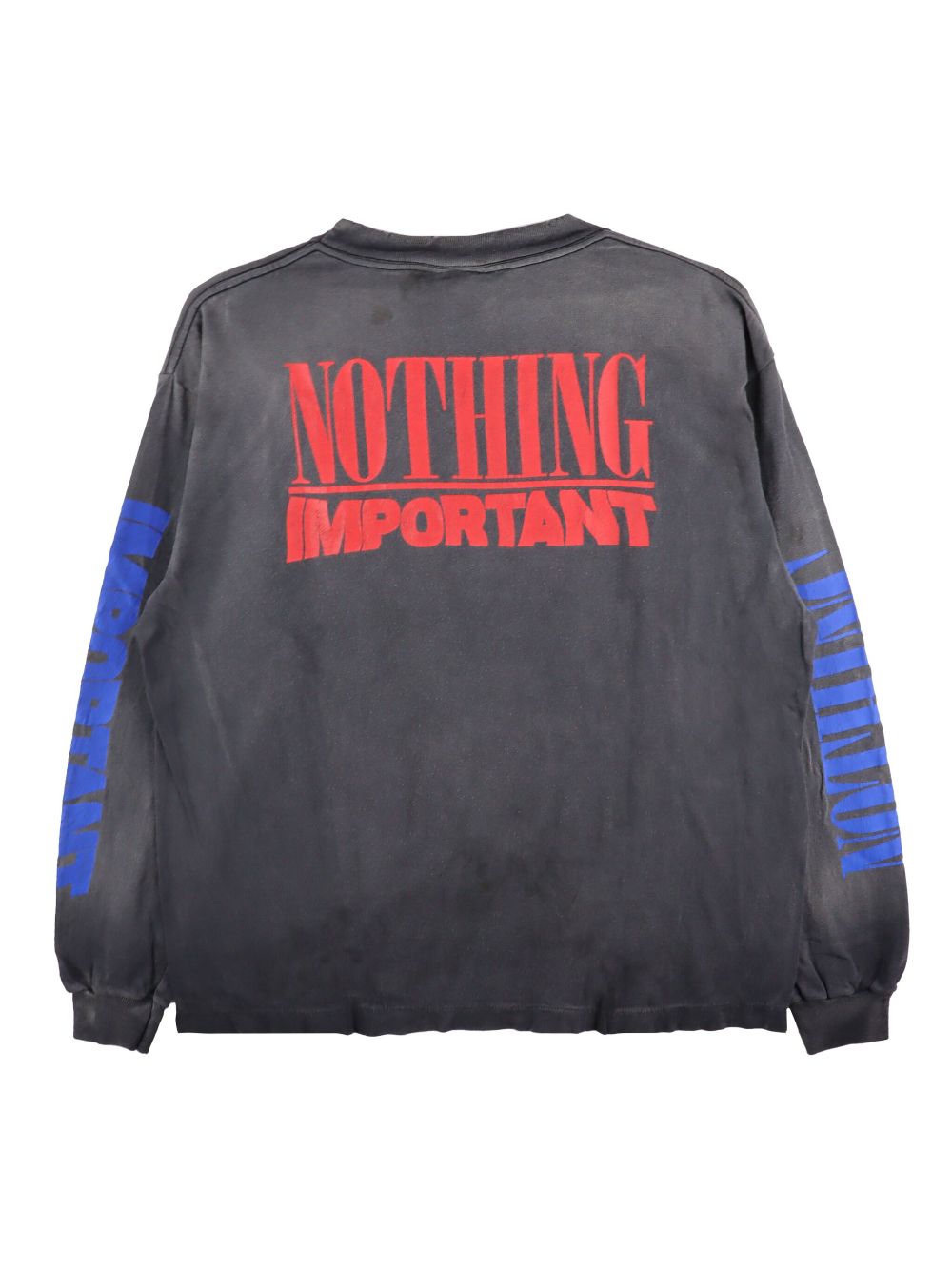 SAINT MXXXXXX x KOSUKE KAWAMURA Nothing Important sweatshirt - Zwart