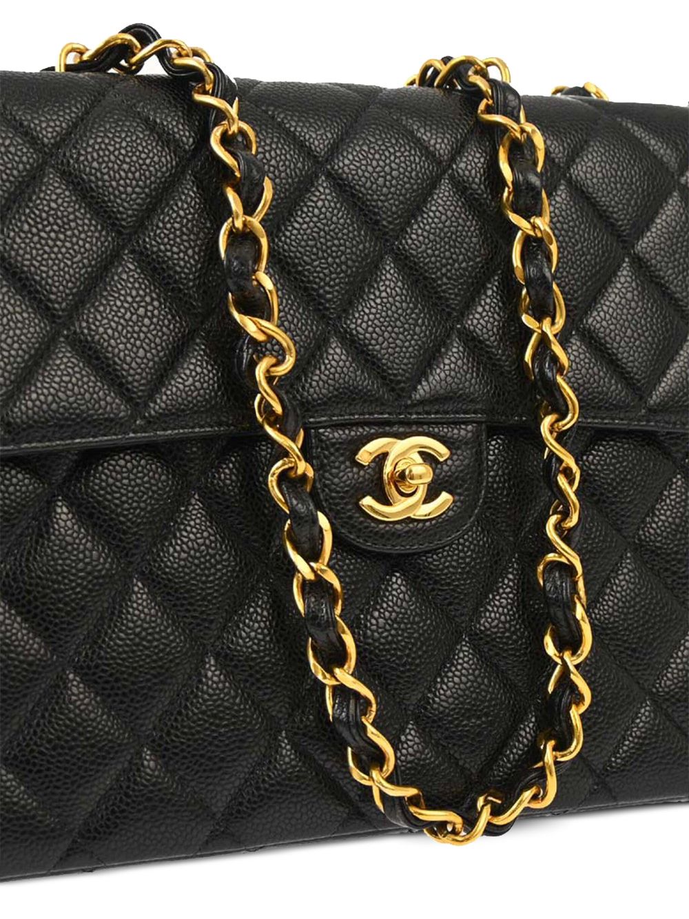 Affordable HOT SALE CHANEL 2002 Jumbo Classic Flap shoulder bag Women