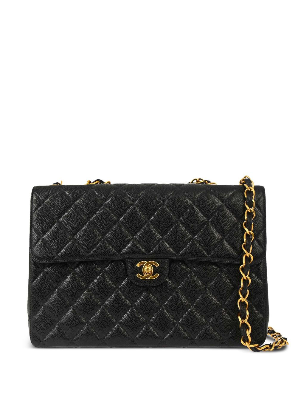 Affordable HOT SALE CHANEL 2002 Jumbo Classic Flap shoulder bag Women