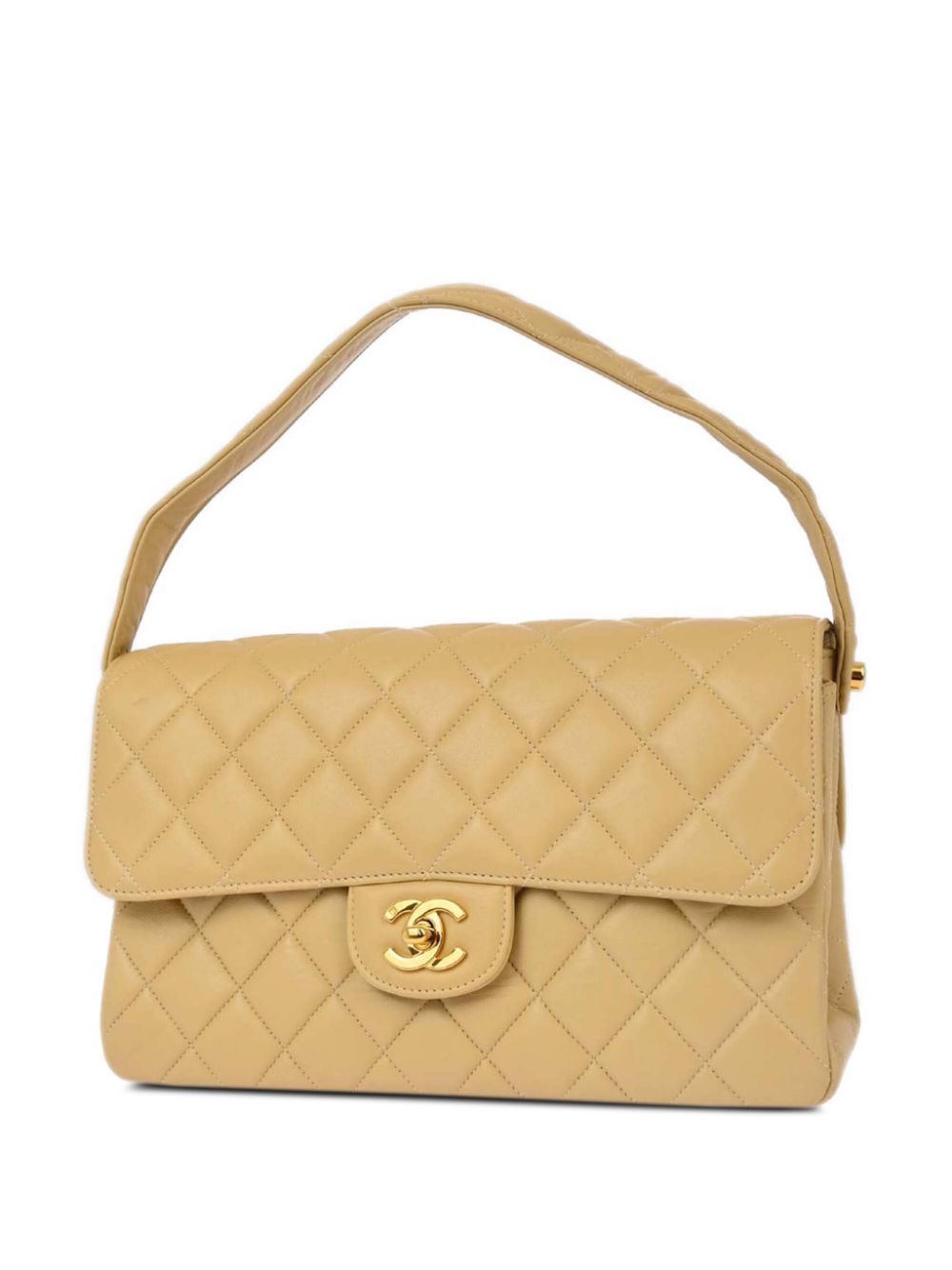 CHANEL Pre-Owned 1997 Classic Flap handtas - Beige