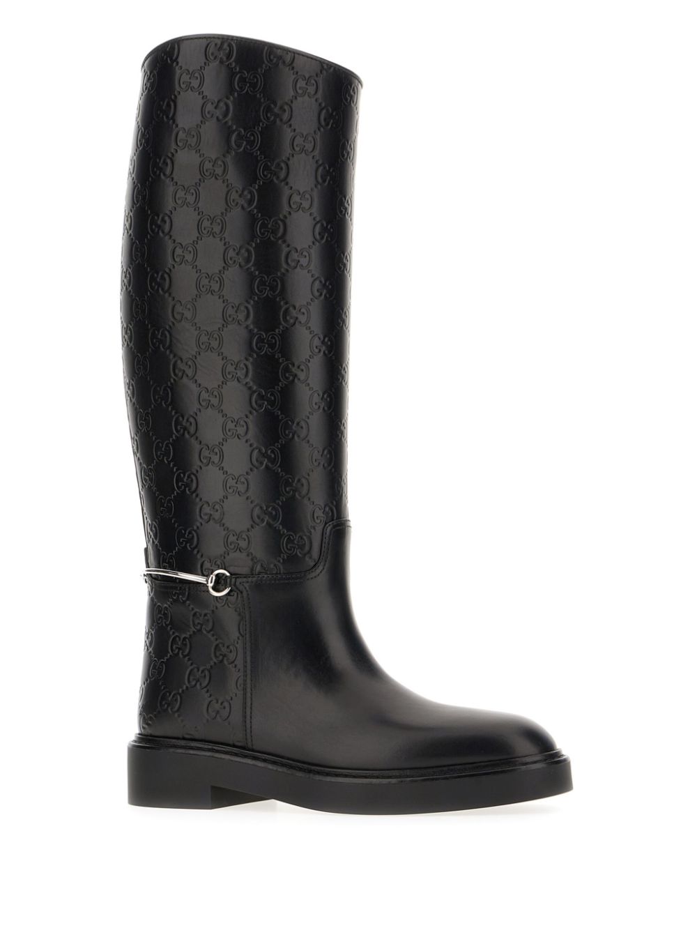 Gucci Horsebit-detail boots - Zwart