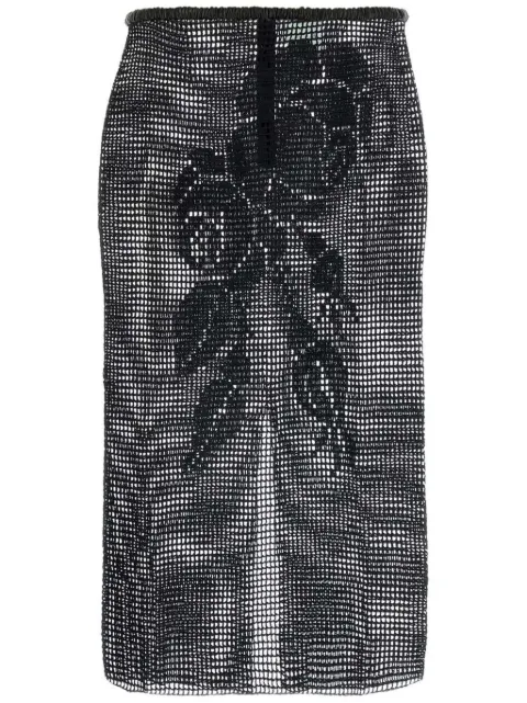 Magda Butrym falda tejida de crochet