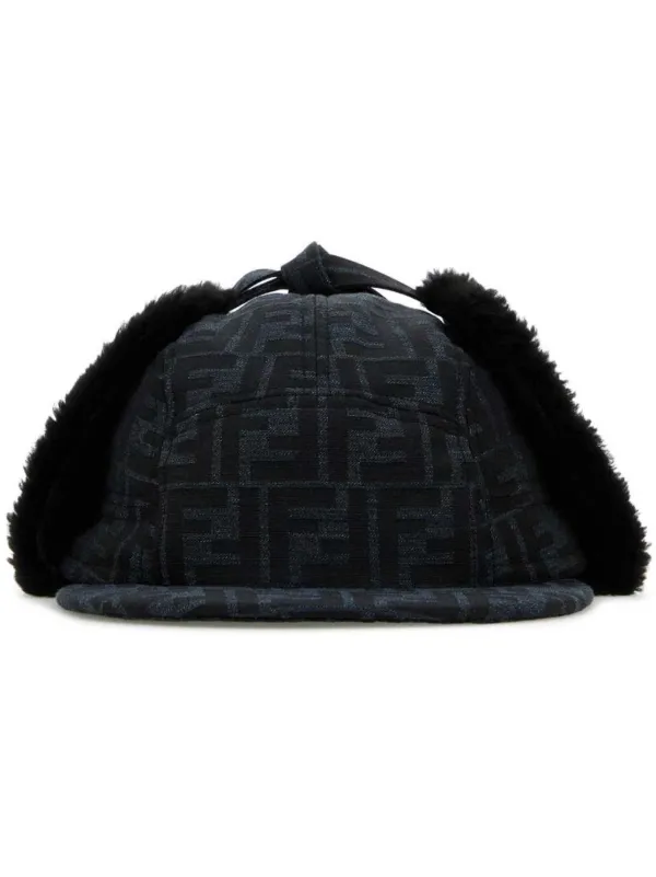 FENDI FF Logo Canvas Hat Blue FARFETCH PH