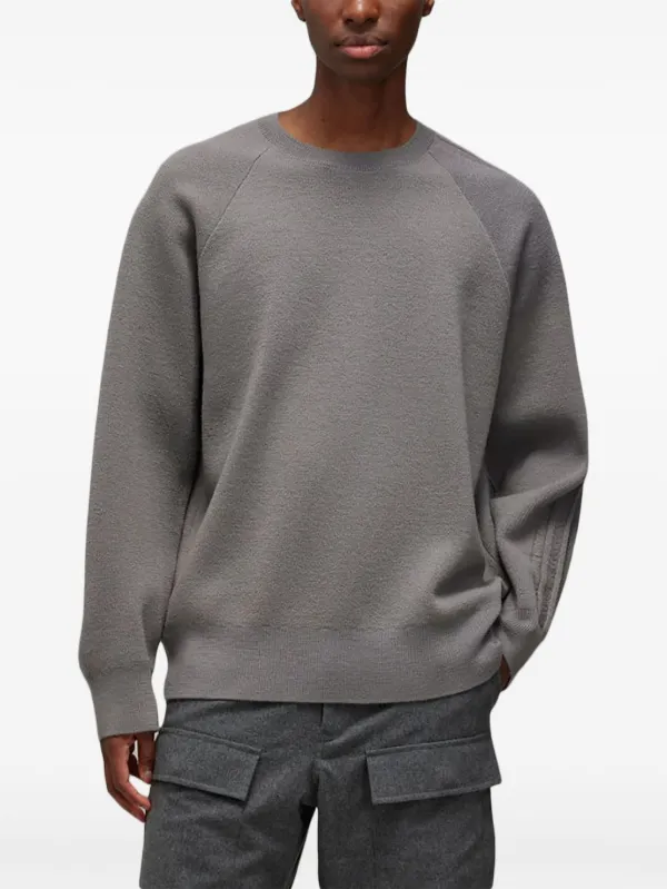 Y-3 3S Knit Crew Sweater | Grey | FARFETCH