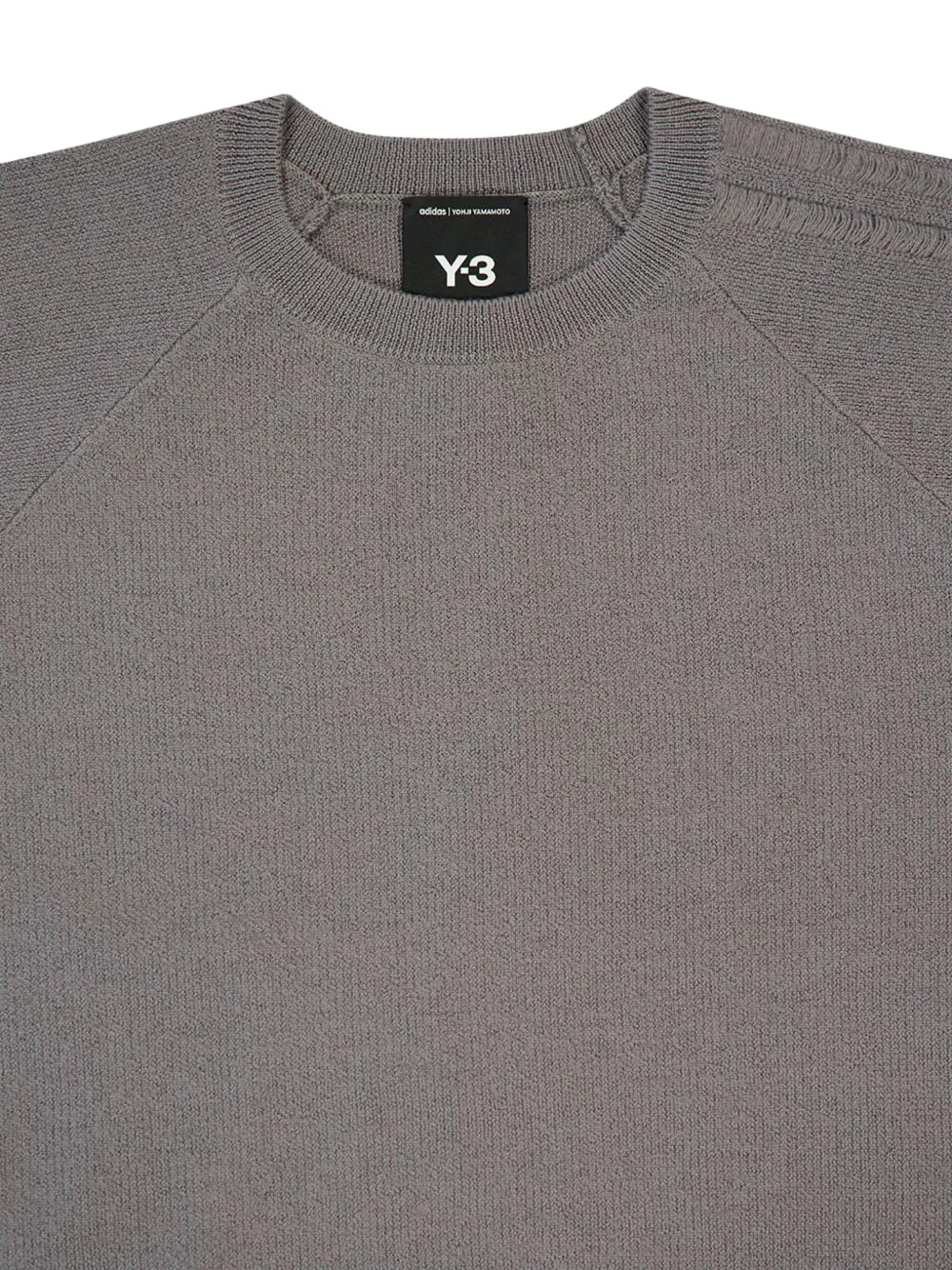 Y-3 3S Gebreide trui met ronde hals Grijs