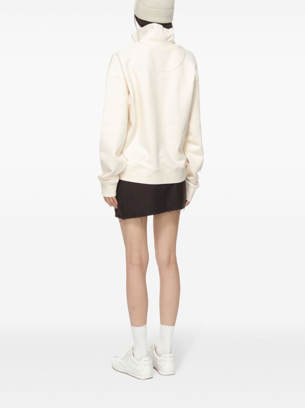 MAISON KITSUNÉ FOX HEAD COTTON SWEATSHIRT 