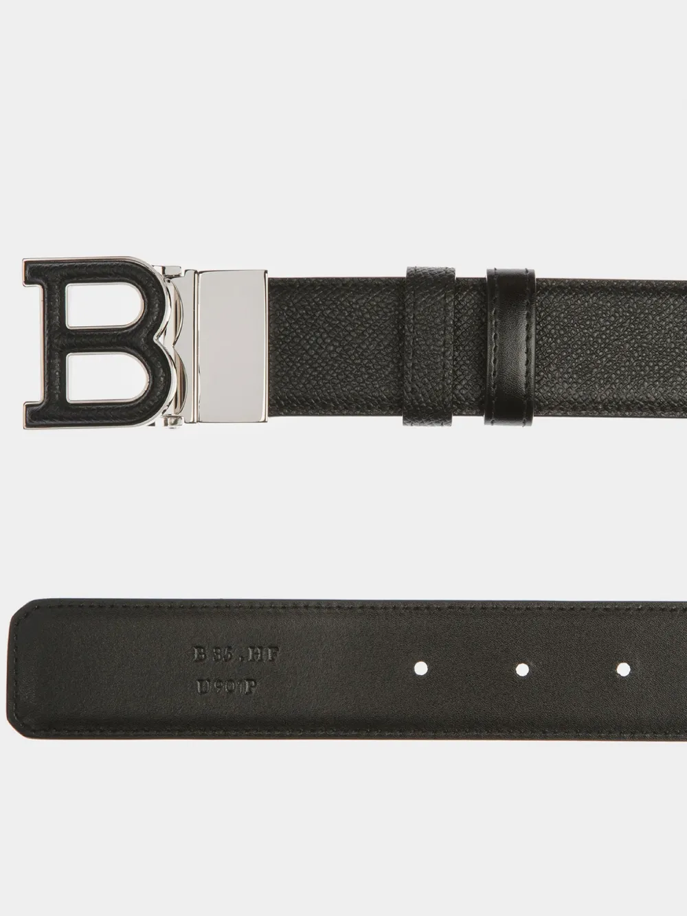 Bally Riem met logogesp Zwart