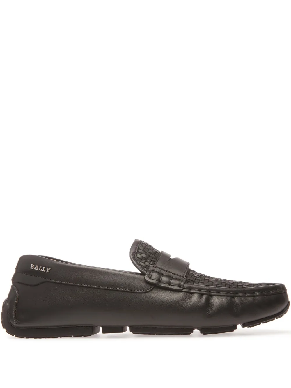 Bally logo-print loafers Black