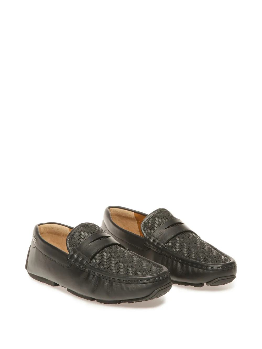 Bally logo-print loafers Black