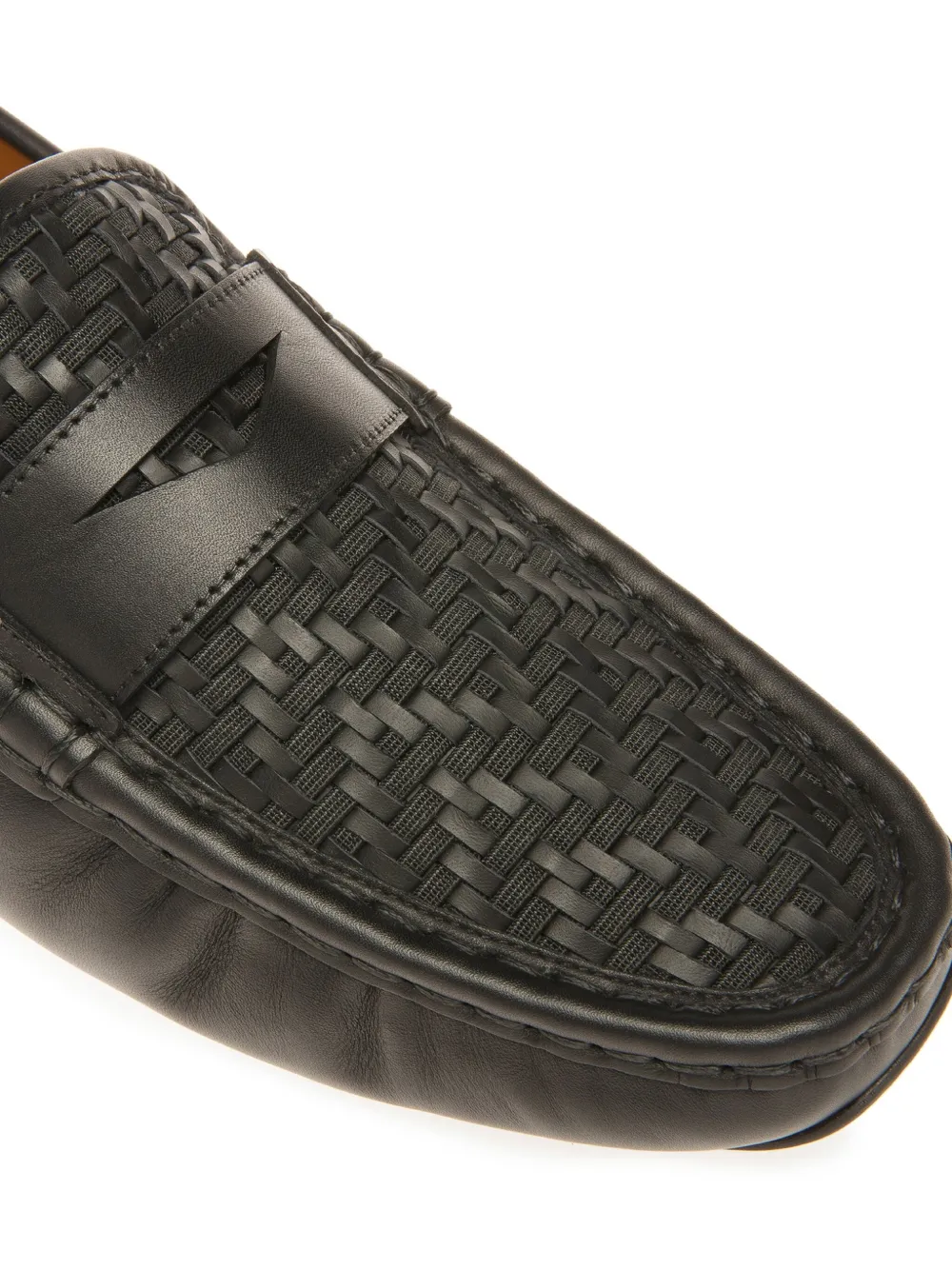 Bally logo-print loafers Black