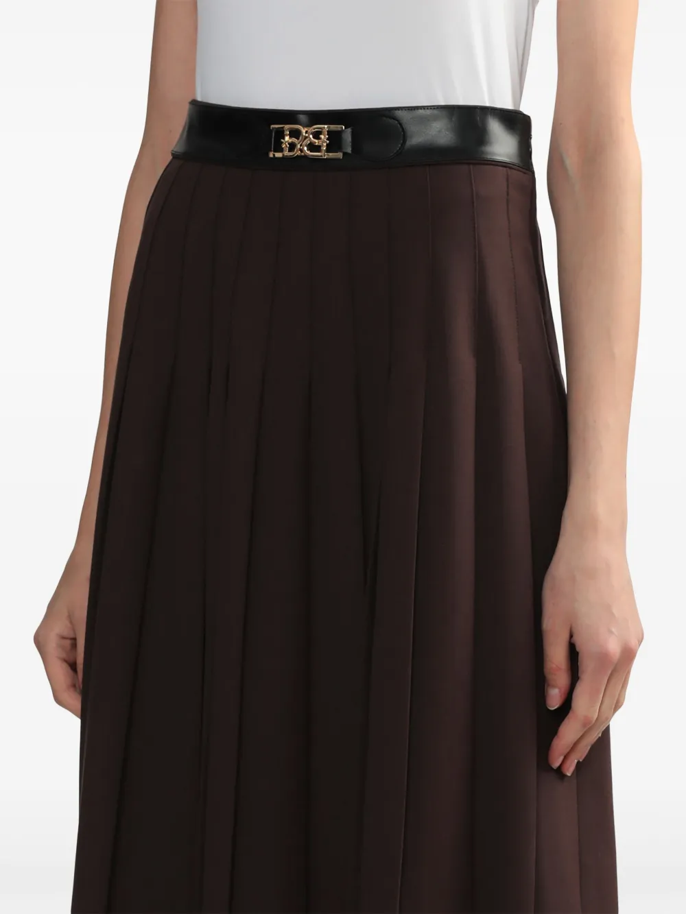 Bapy By *a Bathing Ape® Pleated Skirt In 褐色