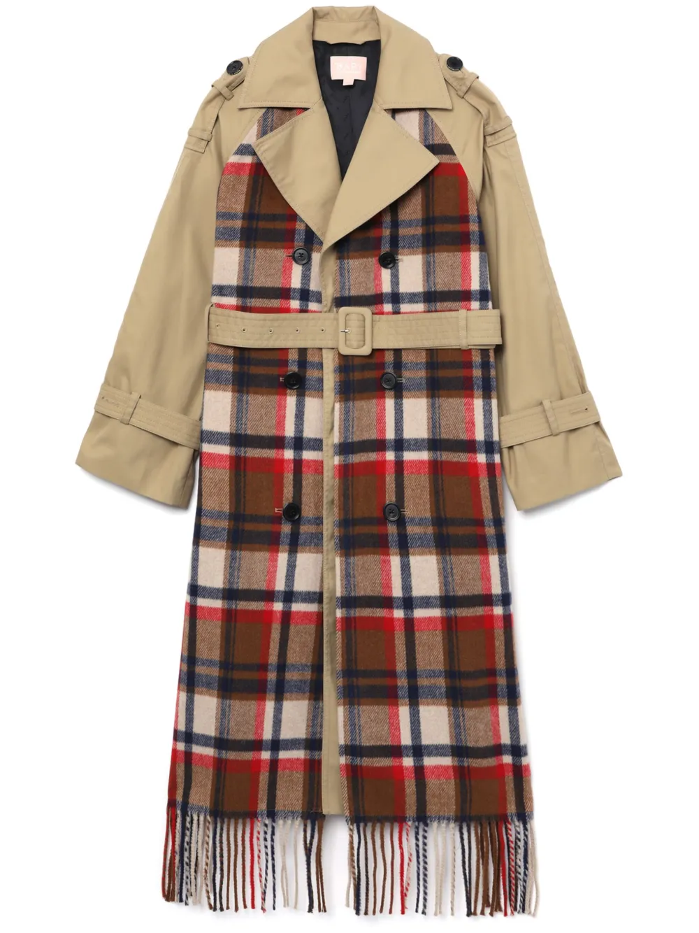 BAPY BY *A BATHING APE Trenchcoat met sjaaldetail Beige