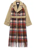 BAPY BY *A BATHING APE® scarf-detailing trench coat - Neutrals